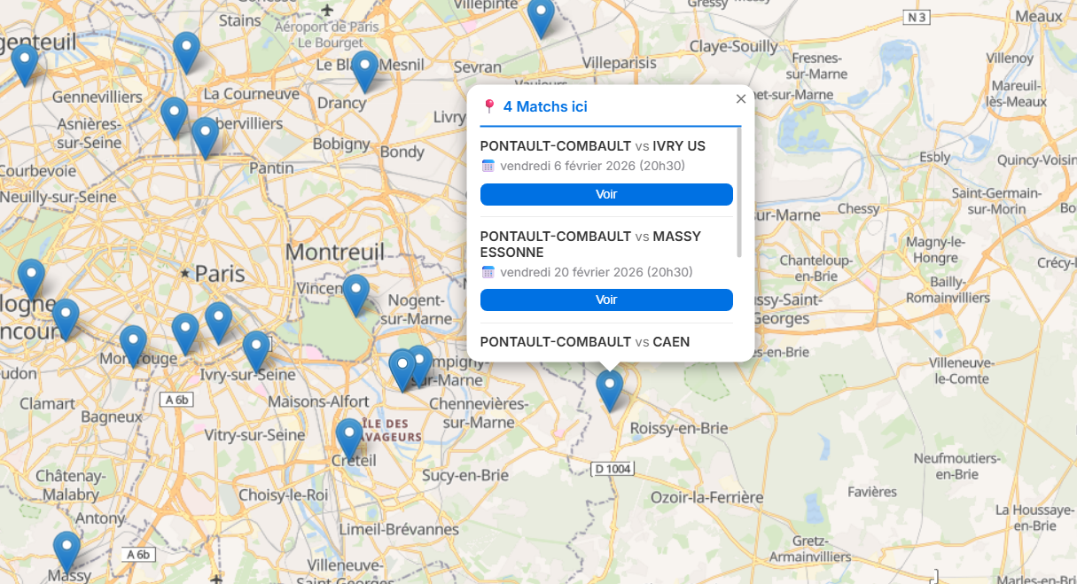 Vue Carte Interactive